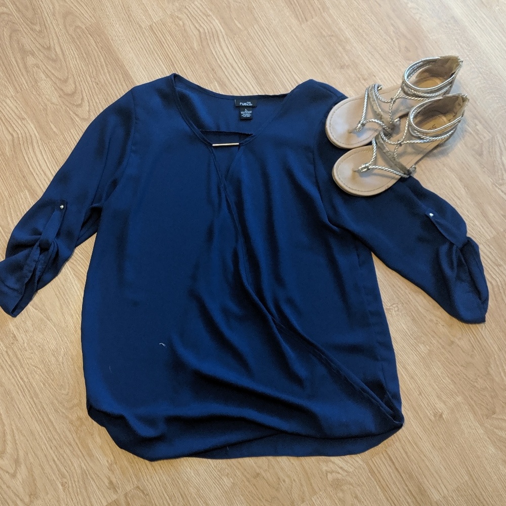 Navy Blue Bouse